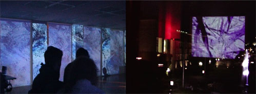 Video Installation infra_blue, Judith Nothnagel - Museum-Kunst-Palast.de, Duesseldorf